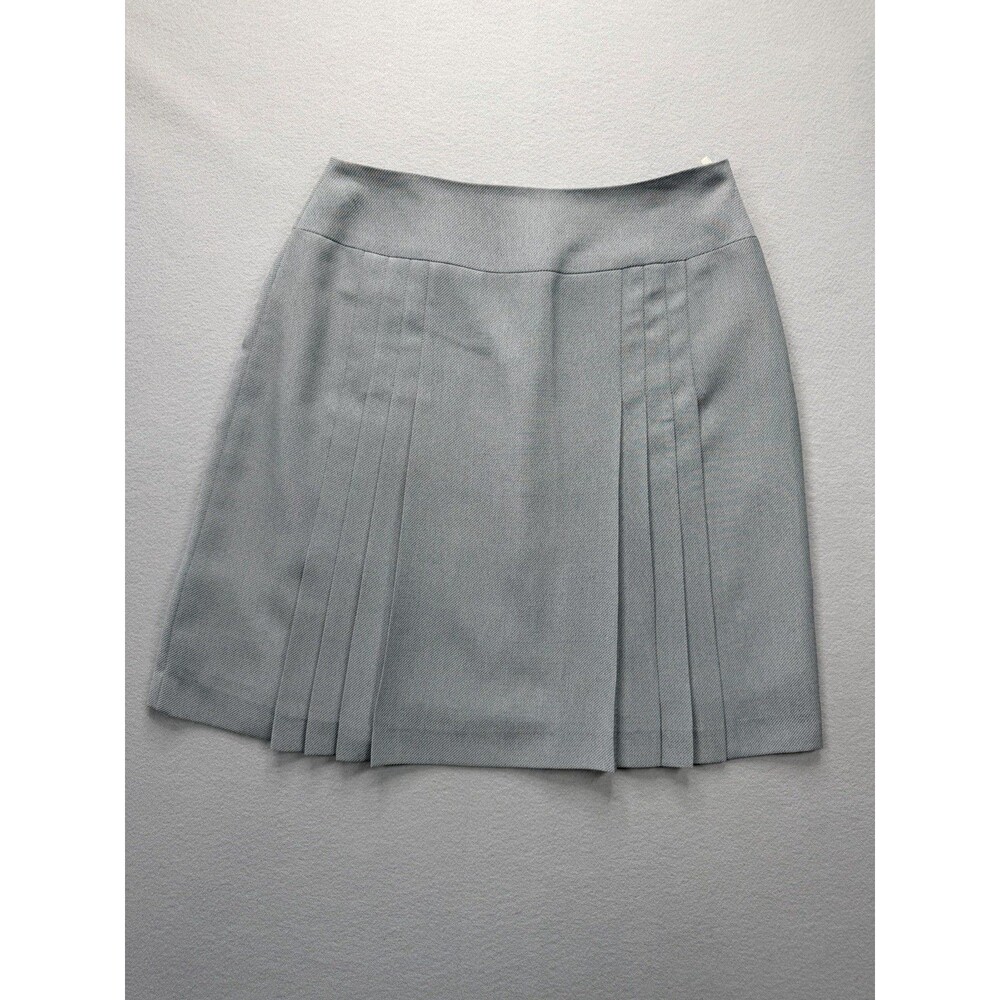 BE ART Vintage Gray Pleated Mini Skirt Preppy Schoolgirl K-Fashion Size M